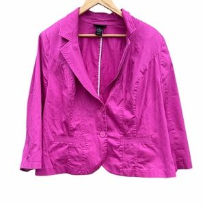 Lane Bryant Vibrant Pink Blazer size 18